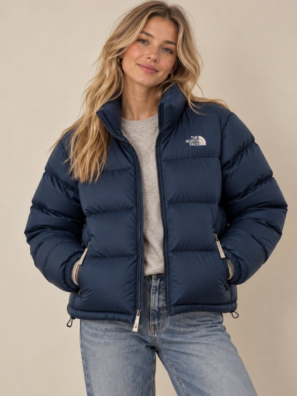 The North Face 700 Fill Goose Down Puffer Jacket Women’s M Blue